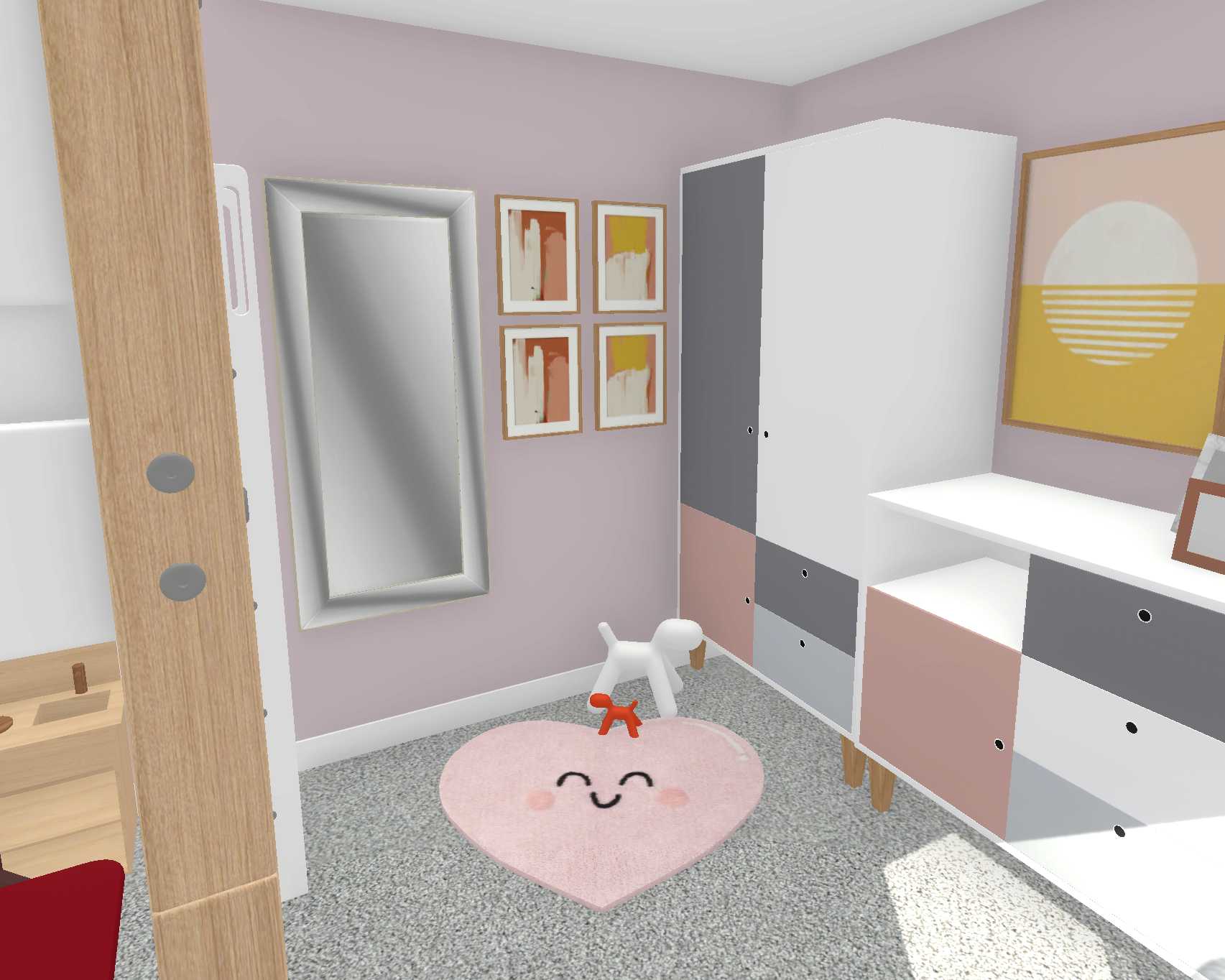 pink bedroom design