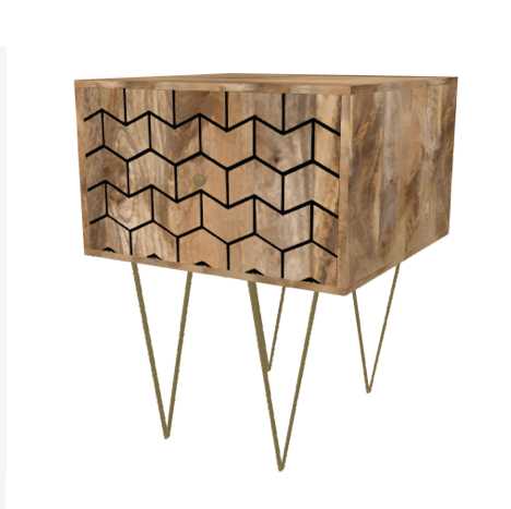 bedside art deco bedside table