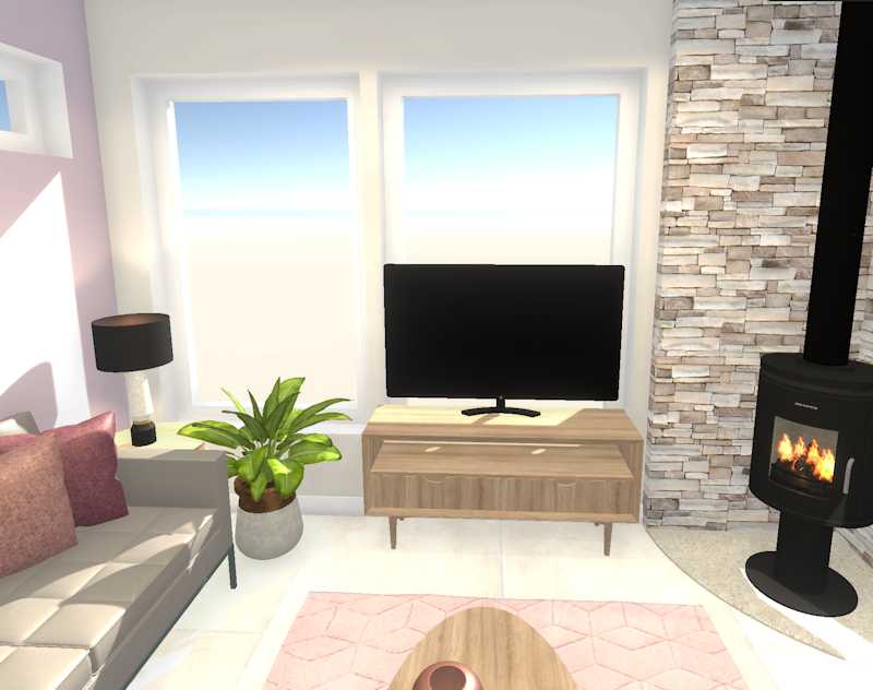 living room design before
