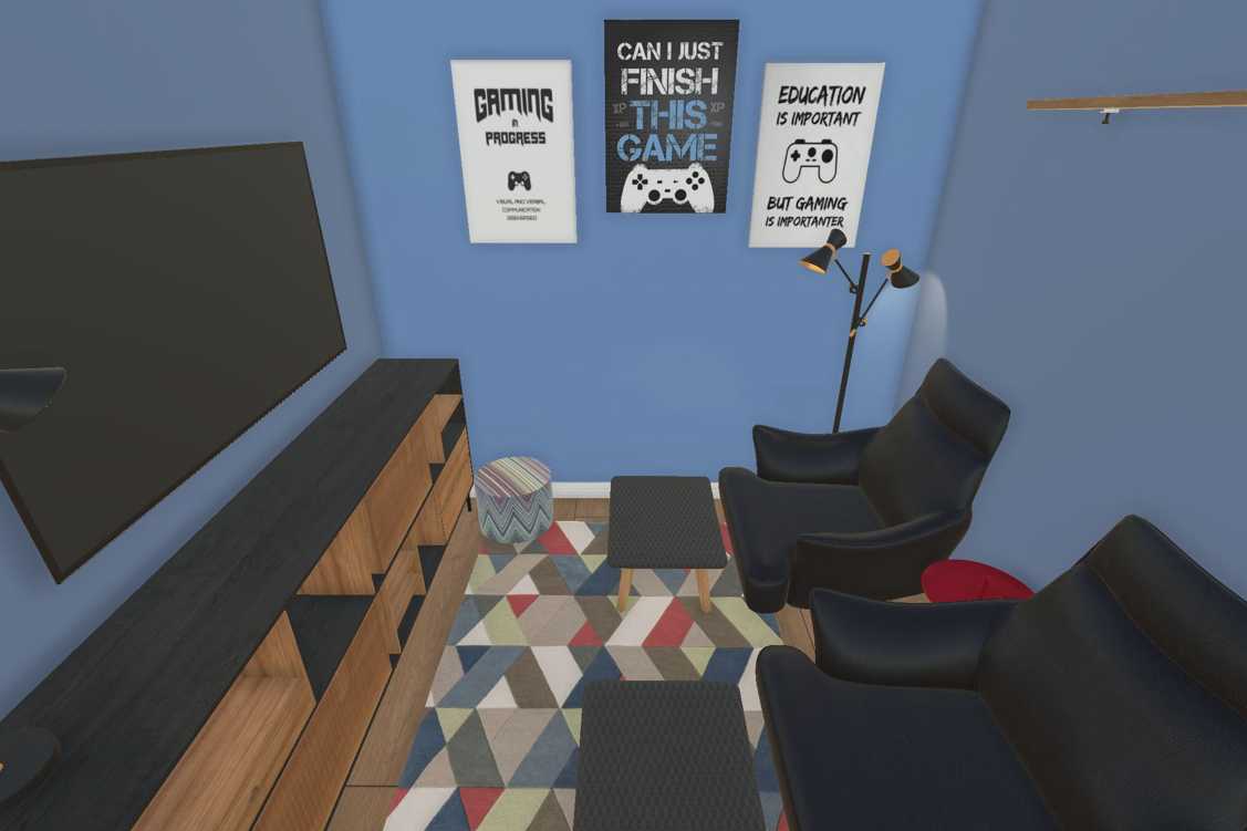 small gaming room idea
