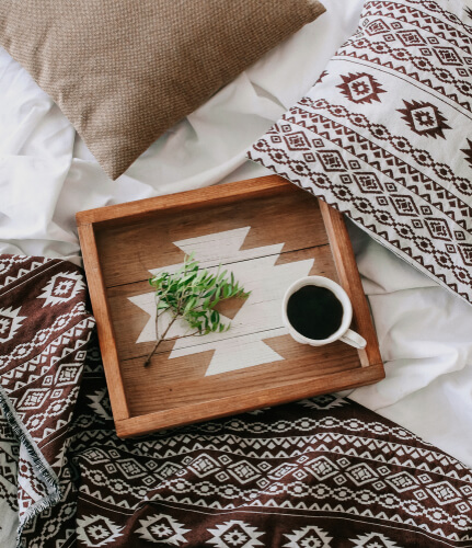 Boho Bedroom Blank Canvas