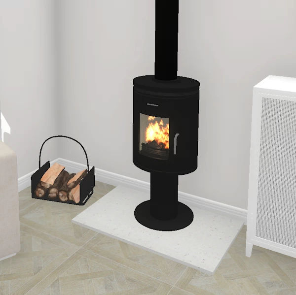 fire wood burning fire design