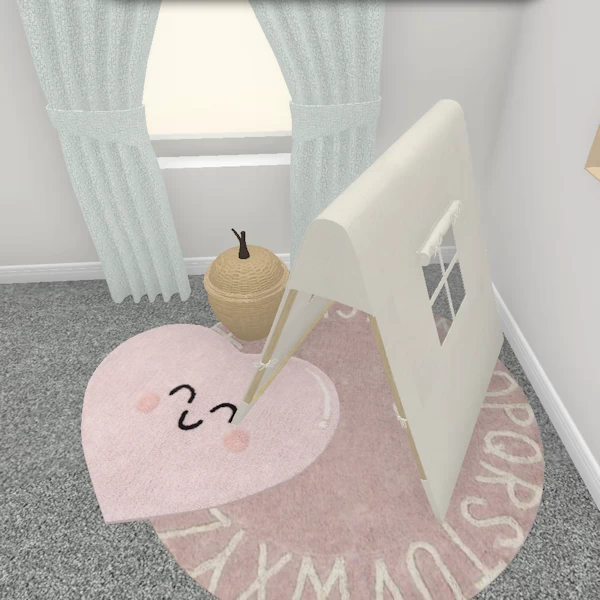 heart heart rug