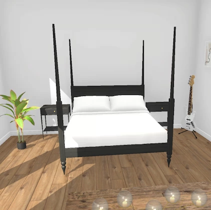 bed-square four poster bed