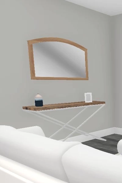 mirror and desk design