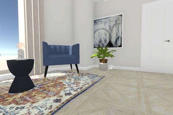Modern Blue Seat