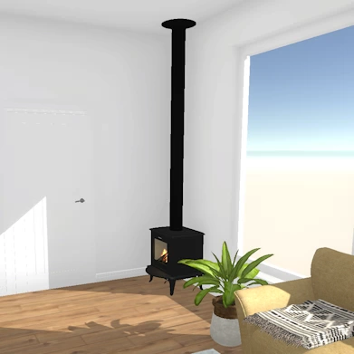 fire woodburning stove design